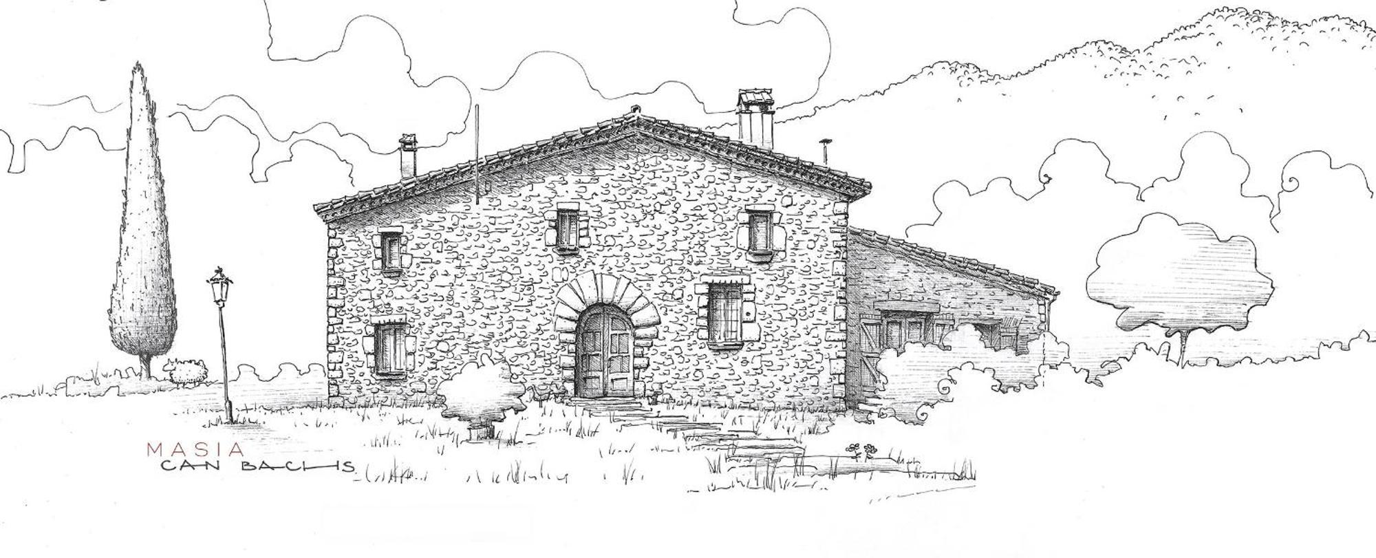 Masia Can Bachs Sant Pere de Vilamajor エクステリア 写真
